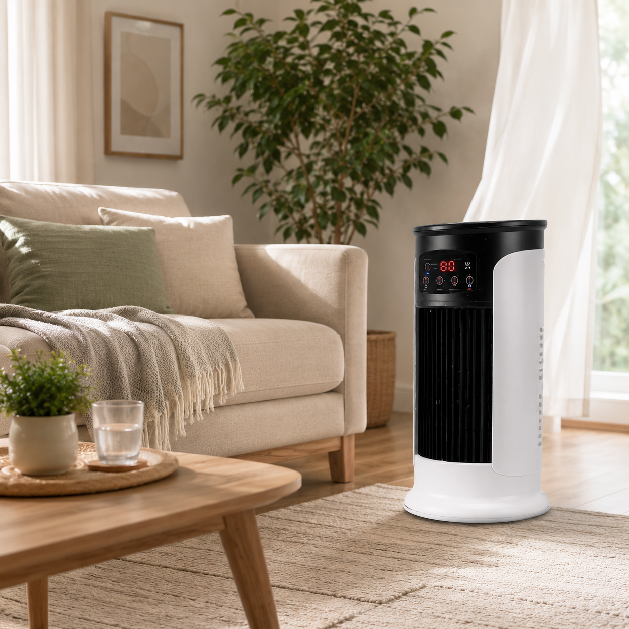 Tragbare Klimaanlage mit Verdunstungskühlung – energieeffizient und kompakt