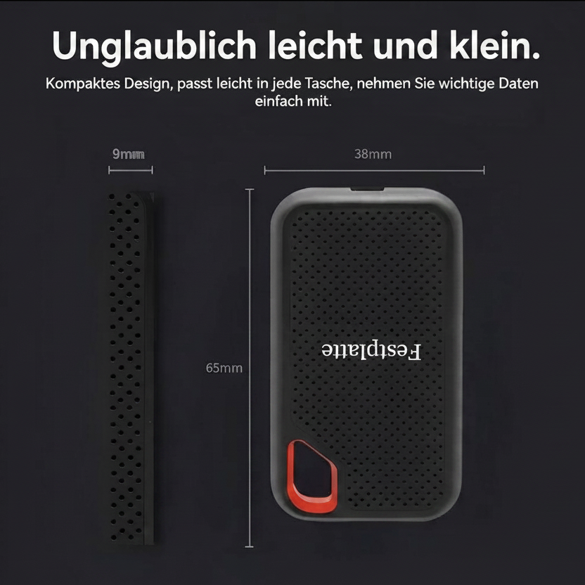 Tragbare Externe SSD – Hochgeschwindigkeits-Datenspeicher